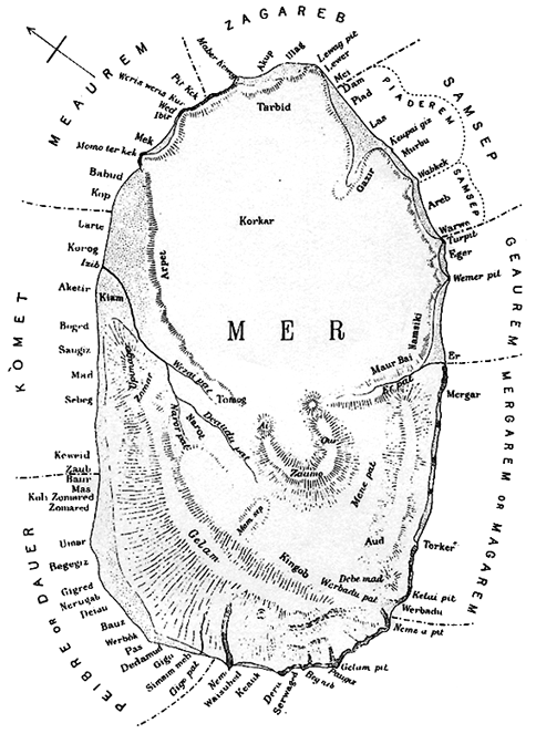 The Haddon map of Mer, 1935