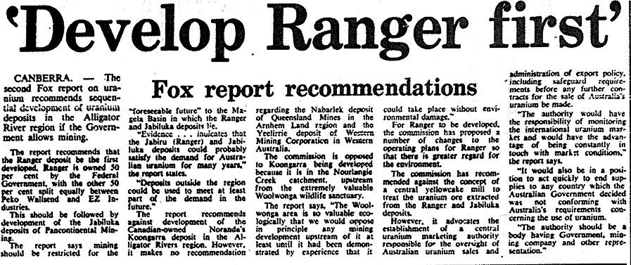 Develop Ranger First, 1977